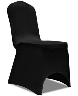 pokrowiec na krzeslo czarny strecz elastyczny
