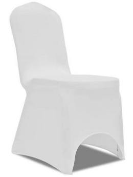 Pokrowce na krzesła białe elastyczne 100 sztuk - hurtownia dostępne od ręki
